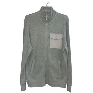 Old Navy Men’s Gray Long Sleeve Zip Up Front Sweatshirt Size Medium